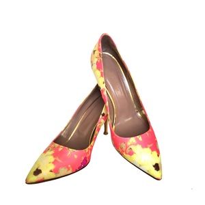 Tabitha Simmons Pumps Satin Floral Print